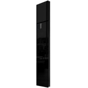 Дизайн-конвектор STOUT LUNA 400x1600 прав 1.1 кВт шнур Glass RAL9005 BI