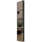 Дизайн-конвектор STOUT LUNA 400x1400 прав 1.8 кВт шнур RAL9005 Mirror bronze BI