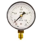 Манометр радиальный МТ 63П 1,6МПа (метрическая резьба - М12х1.5)