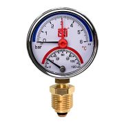 Термоманометр радиальный STI ∅63 120°C 6 bar УП (G½