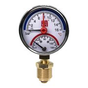 Термоманометр радиальный STI ∅63 120°C 16 bar УП (G½