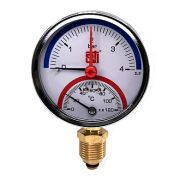 Термоманометр радиальный STI ∅80 120°C 4 bar УП (G½