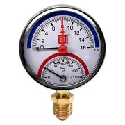Термоманометр радиальный STI ∅80 120°C 16 bar УП (G½