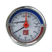 Термоманометр аксиальный STI ∅63 120°C 6 bar УП (G½