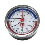 Термоманометр аксиальный STI ∅80 120°C 4 bar УП (G½
