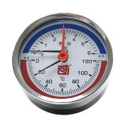 Термоманометр аксиальный STI ∅80 120°C 6 bar УП (G½