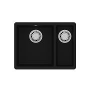 Кухонная мойка Lemark SINARA 550.2-U подстольного монтажа с доп.чашей из кварцгранита