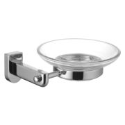 Мыльница стеклянная Lemark LM3143C с настенным держателем