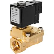 Клапан соленоидный (электромагнитный) STOUT непрямого (пилотного) действия НЗ 24В G3/4 SSV-0030-024020