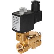 Клапан соленоидный (электромагнитный) STOUT непрямого (пилотного) действия НО 220В G1/2 SSV-0040-220015