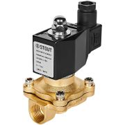 Клапан соленоидный (электромагнитный) STOUT прямого действия НЗ 220В G1/2 SSV-0010-220015
