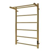 SHQ-J8RR-F08050 STOUT полотенцесушитель электрический JAZZ round 80*50 Золотой Хром 585 с полкой