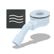 Сифон для поддонов E351C-01 Волна Графит