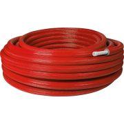 Труба металлопластиковая STOUT в теплоизоляции 26х3,0 (бухта 50 м) (красная)