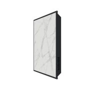 Отопительная панель STOUT WHITE STONE SCT 60*60 белый гранит / черный корпус