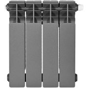 Радиатор биметаллический нижнее правое подключение STOUT TITAN VENTIL 350 4 секции (графит RAL 7024)