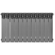 Радиатор биметаллический нижнее правое подключение STOUT TITAN VENTIL 500 12 секций (графит RAL 7024)