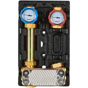 Насосная группа ROMMER RDG-1038 с теплообменником 18 пластин, без насоса в теплоизоляции RDG-1038-182501