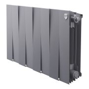 Радиатор биметаллический Royal Thermo PianoForte 300 Серебристый - 8 секц.