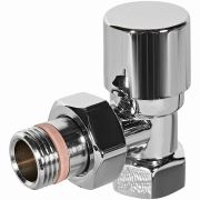 Клапан запорно-балансировочный STOUT Design хром, угловой 1/2