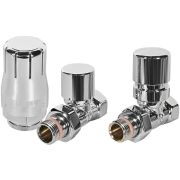 Комплект клапанов термостатических STOUT Design хром, прямой 1/2