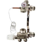 Насосно-смесительный узел ROMMER RDG-0120-009000 с термостатической головкой с выносным датчиком , без насоса