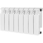 Радиатор биметаллический STOUT VEGA 200 8 секций боковое подключение (белый RAL 9016)
