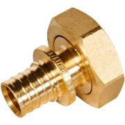 Переходник с накидной гайкой (евроконус) ROMMER 16xG 3/4 для труб из сшитого полиэтилена аксиальный