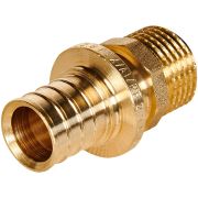 Переходник с наружной резьбой ROMMER 20xG 1/2 для труб из сшитого полиэтилена аксиальный