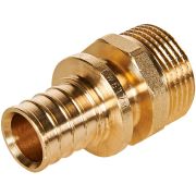 Переходник с наружной резьбой ROMMER 20xG 3/4 для труб из сшитого полиэтилена аксиальный