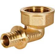 Угольник-переходник с внутренней резьбой ROMMER 16xG 3/4 для труб из сшитого полиэтилена аксиальный