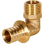 Угольник-переходник с наружной резьбой ROMMER 20xG 1/2 для труб из сшитого полиэтилена аксиальный