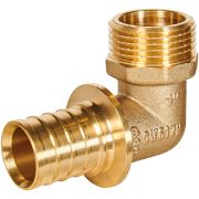 Угольник-переходник с наружной резьбой ROMMER 32xG 1 для труб из сшитого полиэтилена аксиальный