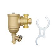 Магнитный сепаратор шлама ROMMER RFW-0080-255625 поворотный универсальный НР 1 корпус- латунь