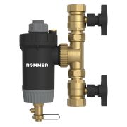 Магнитный сепаратор шлама ROMMER RFW-0081-002932 с щетками поворотный, ВР 1 1/4 корпус- композит