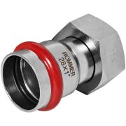 Переходник ROMMER с накидной гайкой ВПр-ВР 28х1 из нержавеющей стали прессовой