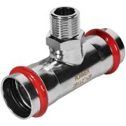 Тройник-переходник ROMMER ВПр-НР 28х1/2 из нержавеющей стали прессовой