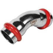 Угольник ROMMER 45° ВПр-ВПр 22 из нержавеющей стали прессовой