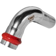 Угольник ROMMER однораструбный 90° ВПр-НПр 18 из нержавеющей стали прессовой