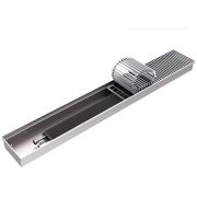 Конвектор внутрипольный ROMMER RCN 120.300.2300 (Решётка роликовая, анодированный алюминий)