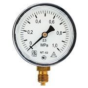 Манометр радиальный МТ 63 1,0МПа (трубная резьба - G¼